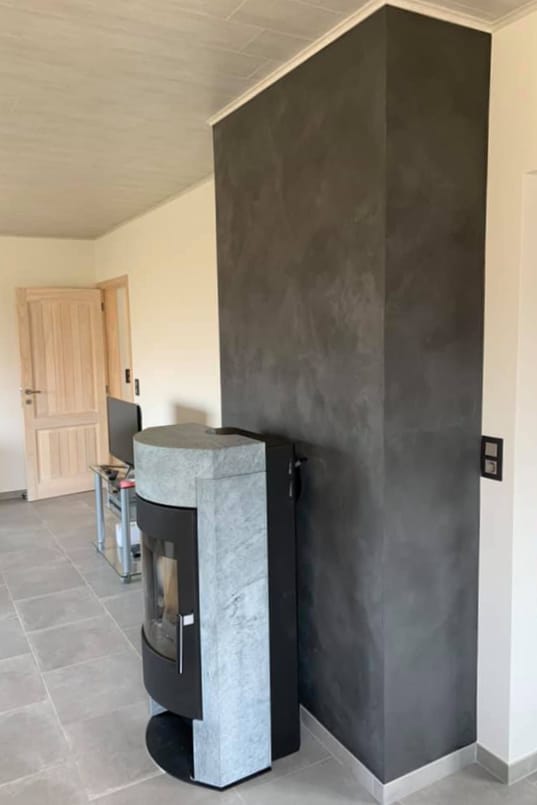 donkere betonlook verf